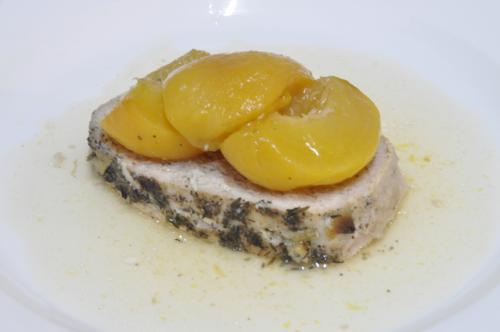 Vepřová pečeně na broskvích  – Snadné Francie recept, zvládnete za 60 - 90 minut